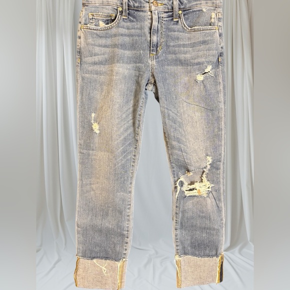 Joe's Jeans Light Blue Destroyed Boyfriend Jeans - Picture 1 of 15